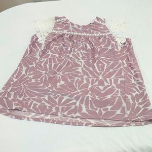 RAIN Women's Mauve  Patterned Tank Top.new Condition.Sizre Large